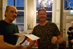 Cor Paans (l) feliciteert Hans Nunnikhoven 11-09-2018-2